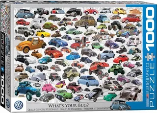 Puzzle - Volkswagen Beetle Collage - 1000 stukjes von Eurographics, Ausgabe Mehrfarbig – Schachtel 2 von 2