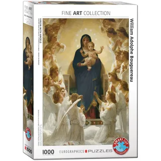 Puzzle William A. Bouguereau : Vierge avec Anges - 1000 pièces de Eurographics – boîte 2 sur 2