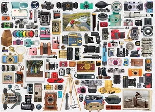 Puzzle World of Cameras - 1000 pièces van Eurographics – doos 1 van 2