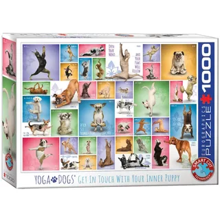 Puzzle Yoga Dogs - 1000 pièces van Eurographics – doos 2 van 2