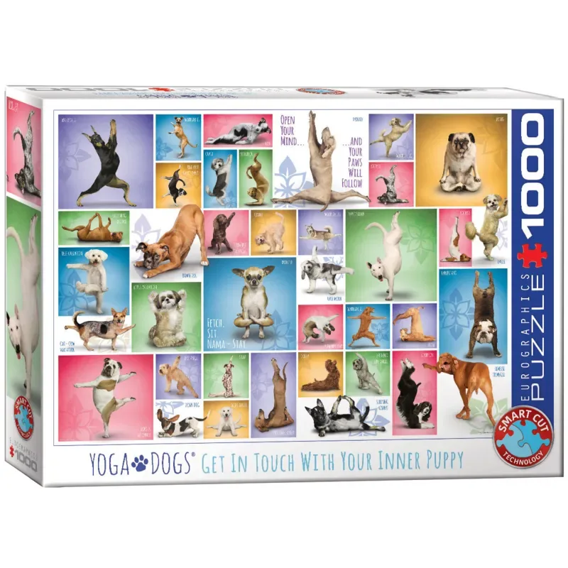 Puzzle Yoga Dogs - 1000 pièces van Eurographics – doos 2 van 2