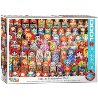 Russische Matroesjka-poppetjes [Russian Matryoshkas Dolls] - 1000 stukjes 68×48cm (b×h) - Legpuzzel de Eurographics, édition Multicolore – boîte 2 sur 2