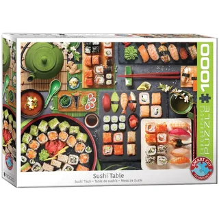 Sushi-tafel [Sushi Table] - 1000 stukjes 68×48cm (b×h) - Legpuzzel von Eurographics, Ausgabe Mehrfarbig – Schachtel 2 von 2