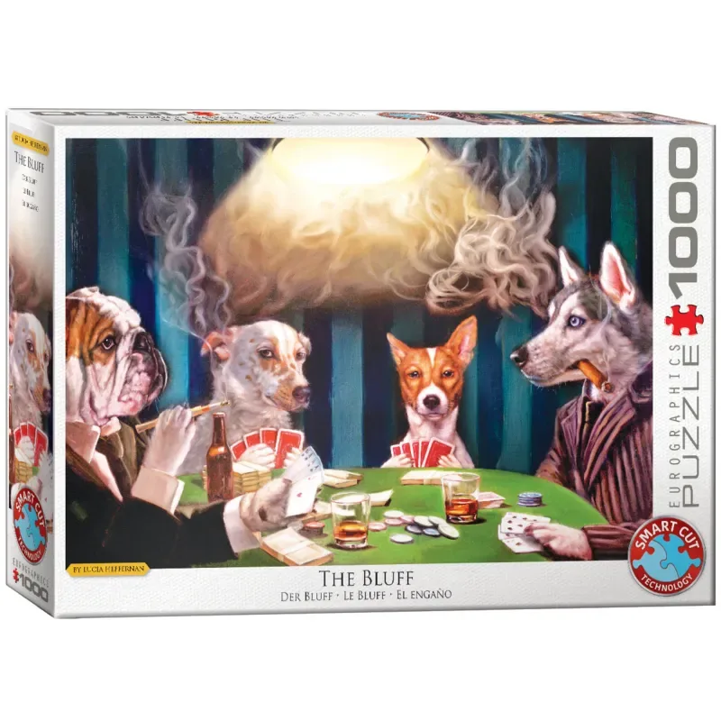 The Bluff - Lucia Heffernan puzzel 1000 stukjes - Honden de Eurographics, édition Multicolore – boîte 2 sur 2