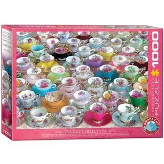 Theekopjescollectie [Tea Cups Collection] - 1000 stukjes 68×48cm (b×h) - Legpuzzel from Eurographics, Multicolour edition – box 2 of 2