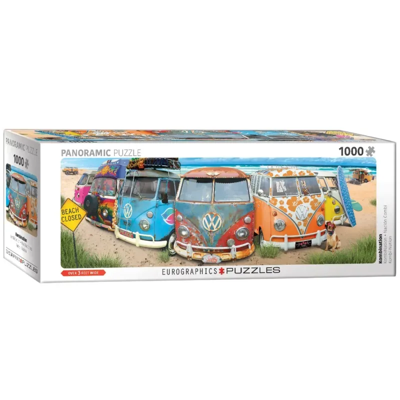 & Volkswagen - KombiNation - 1000 stukjes 96×32cm (b×h) - Panorama Legpuzzel from Eurographics, Multicolour edition – box 2 of 2