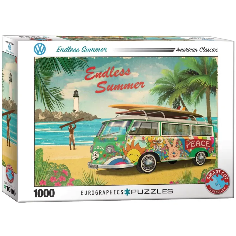 Volkswagen - VW - 1000 stukjes 68×48cm (b×h) - Legpuzzel from Eurographics, Endless Summer edition – box 2 of 2