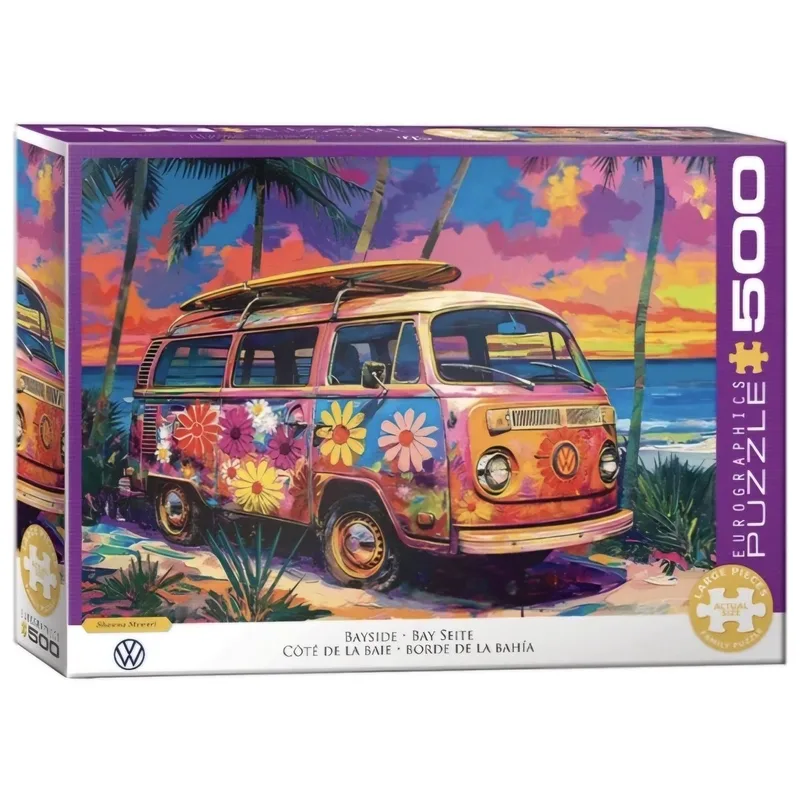 & Volkswagen - VW Bayside - Shawna Stewart - 500 XL stukjes 68×48cm (b×h) - Familie Legpuzzel from Eurographics, Multicolour edition – box