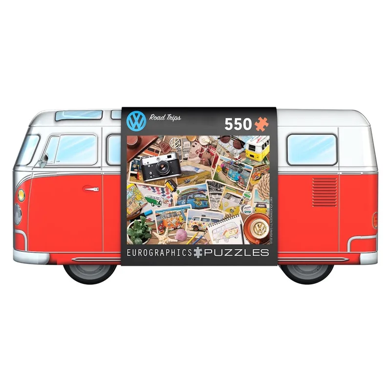 & Volkswagen - VW Road Trips - 550 stukjes - Collectable Legpuzzel from Eurographics, Multicolour edition – box