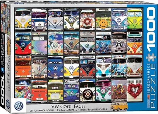 VW Bus - Cool Faces (1000) de Eurographics – boîte