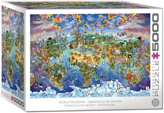 Wereldwonderen [World Wonders] - Maria Rabinky - 5000 stukjes 101,5×152,5cm (b×h) - Legpuzzel von Eurographics, Ausgabe Mehrfarbig – Schachtel 2 von 2