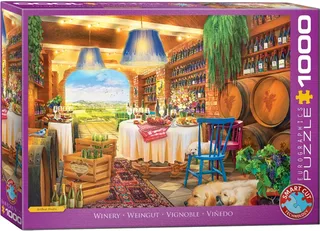 Wijnerij [Winery] - Artbeat Studio - 1000 stukjes 68×48cm (b×h) - Legpuzzel de Eurographics, édition Multicolore – boîte 2 sur 2