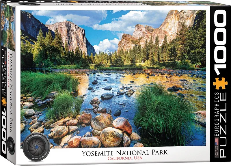 Yosemite National Park [Yosemite National Park] - 1000 stukjes 68×48cm (b×h) - Legpuzzel de Eurographics, édition Multicolore – boîte 1 sur 2