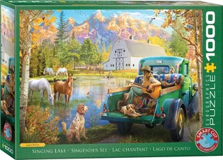 Zingende Meer [Singing Lake] - Angelo Bonito - 1000 stukjes 68×48cm (b×h) - Legpuzzel de Eurographics, édition Multicolore – boîte 2 sur 2
