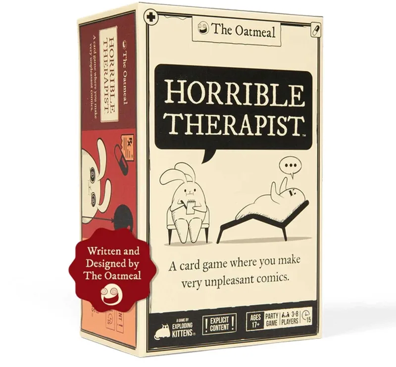 Asmodee Horrible Therapist - Kaartspel voor volwassenen - Vanaf 18 jaar van Exploding Kittens – doos