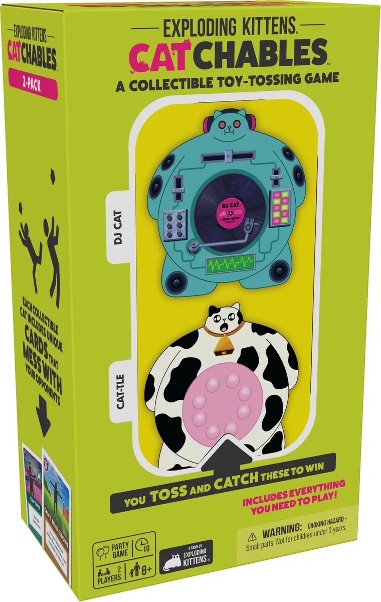 Catchables DJ Kat & Koekat - Uitbreiding - Kaartspel van Exploding Kittens – doos