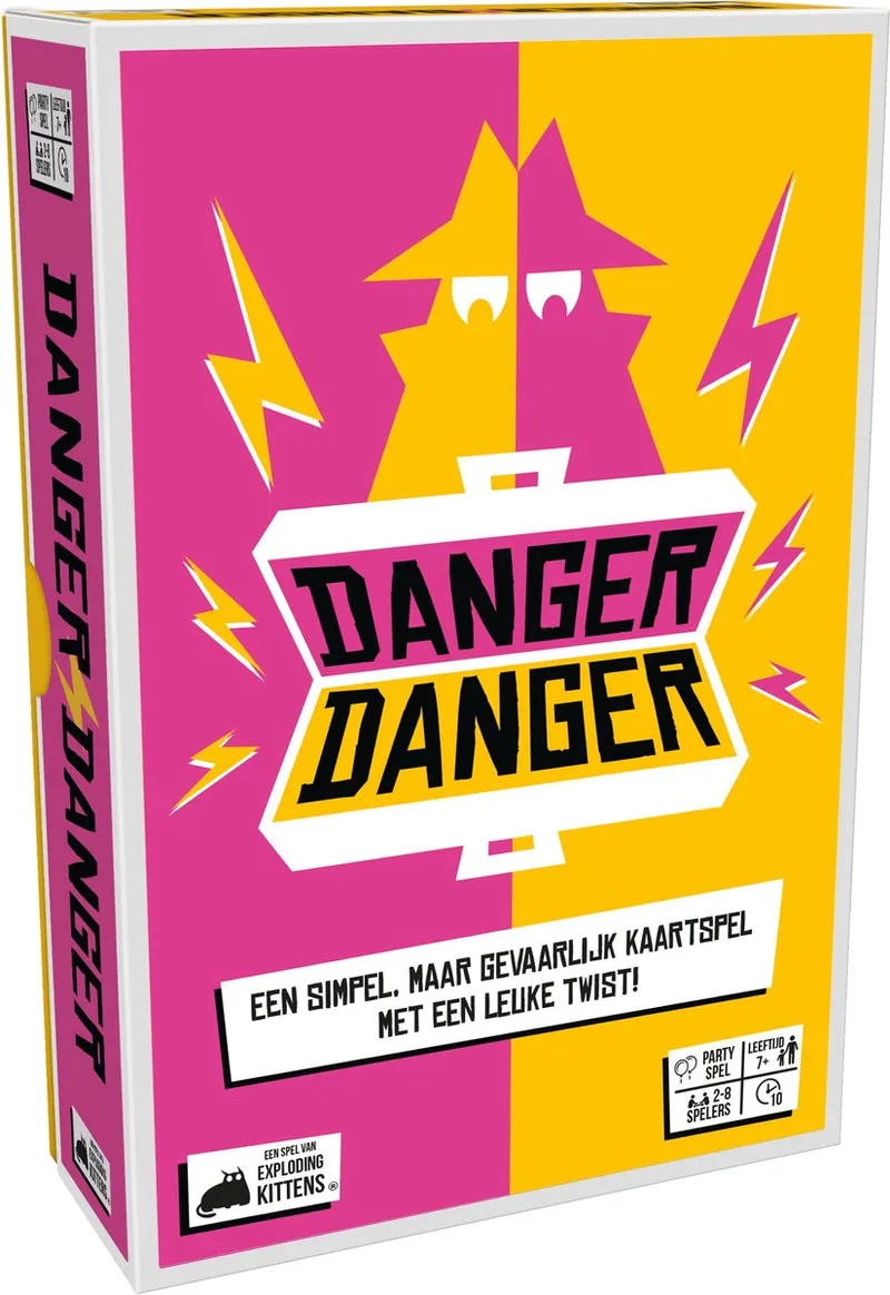 Danger Danger - Nederlandstalig Kaartspel van Exploding Kittens – doos