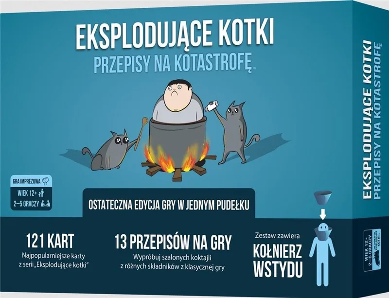 Eksplodujące Kotki: Przepisy na Kotastrofę von Exploding Kittens – Schachtel