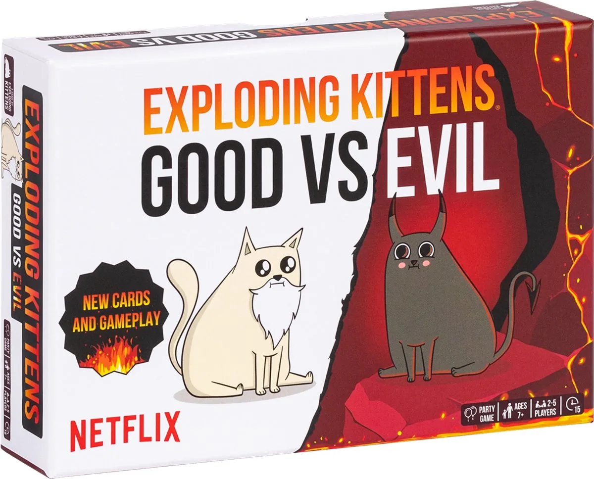Good vs Evil - Kaartspel (ENG) von Exploding Kittens – Schachtel
