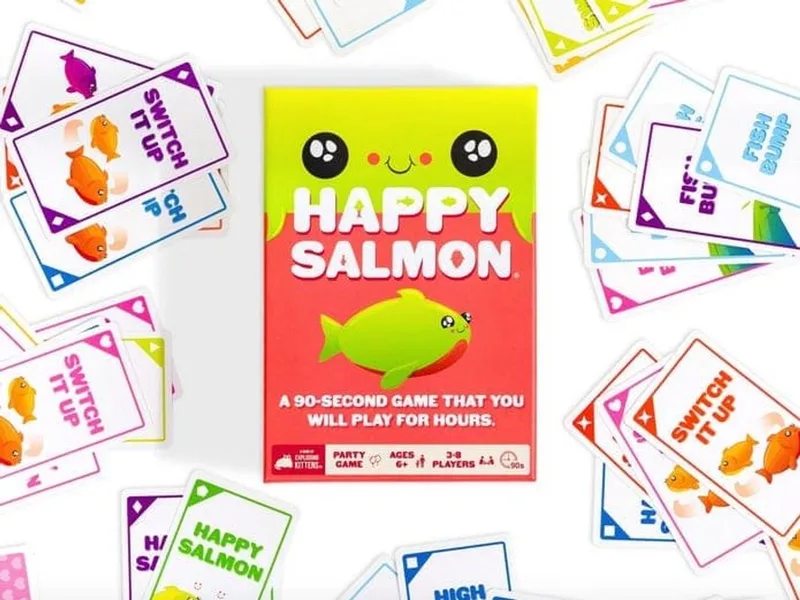 Happy Salmon - Engelstalig Kaartspel from Exploding Kittens – box