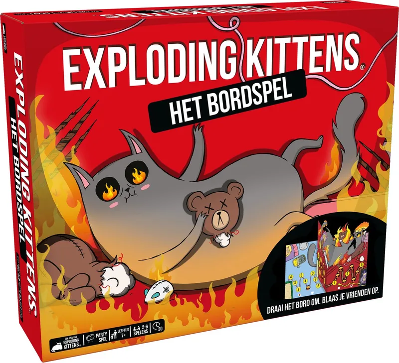 Het Bordspel - Partyspel - Humor gegarandeerd - Familiespel met Strategie & Chaos from Exploding Kittens – box