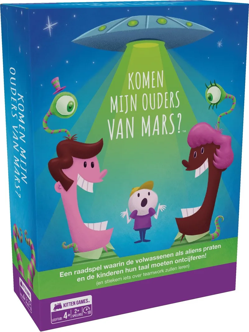 Komen mijn ouders van Mars? - Nederlandstalig Kaartspel from Exploding Kittens – box
