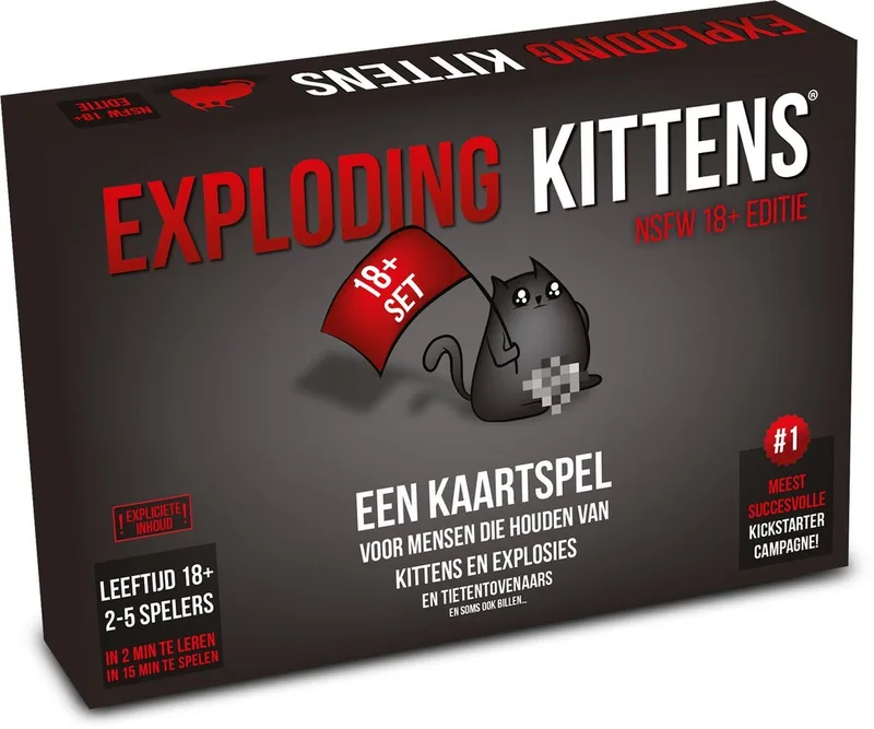 NSFW - Kaartspel voor Volwassenen - Partyspel van Exploding Kittens – doos