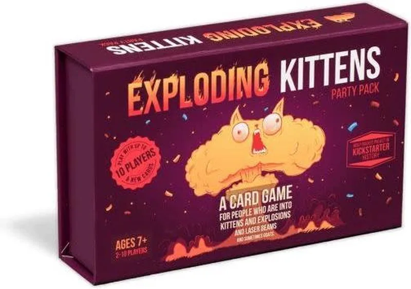 Party Pack - Engelstalig Kaartspel de Exploding Kittens – boîte