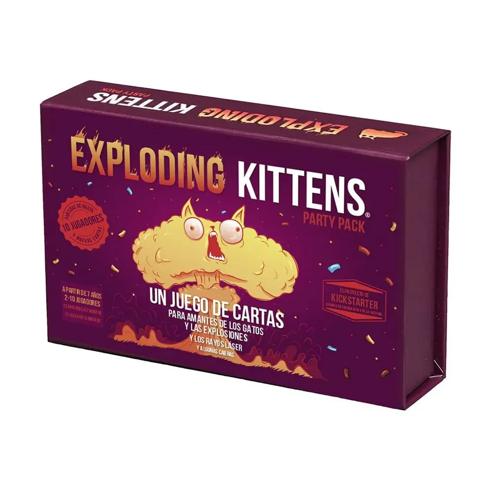 Party Pack Kortspil Spansk Version fra Exploding Kittens – æske