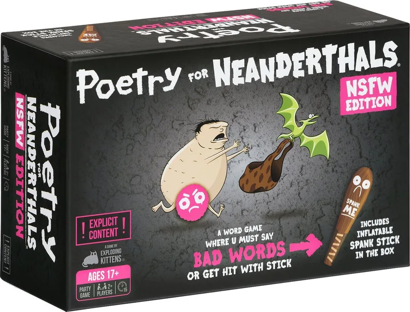 Poetry for Neanderthals: NSFW Edition - Engelstalig Kaartspel from Exploding Kittens – box