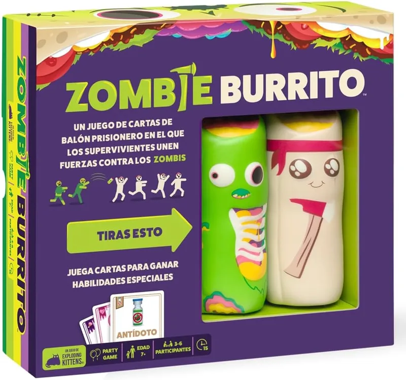 Zombie Burrito Kaartspel - Zombies & Burrito Gevechten from Exploding Kittens – box