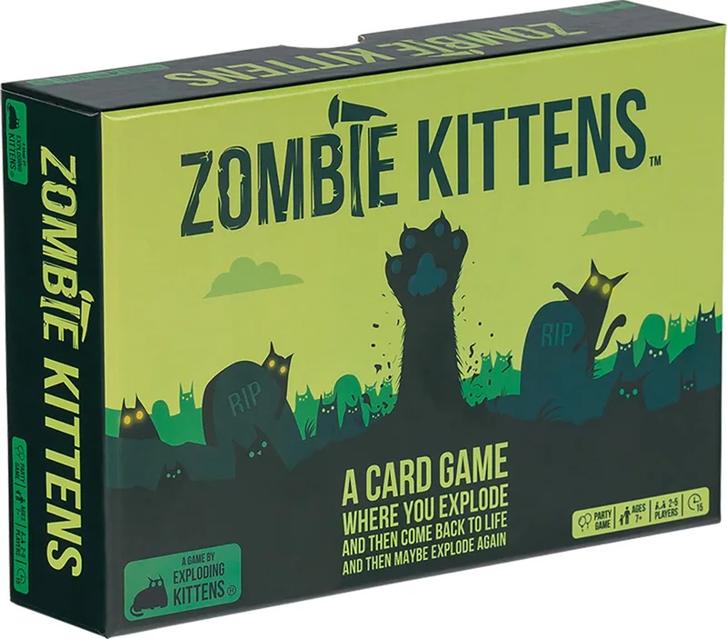 Zombie Kittens - Engelstalig Kaartspel von Exploding Kittens – Schachtel
