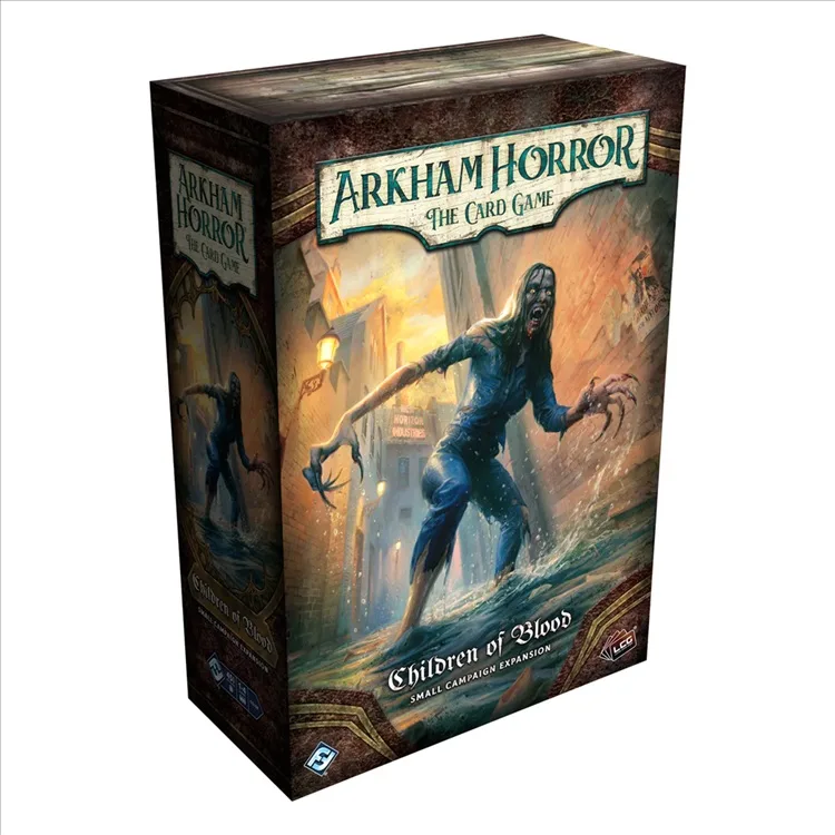 Arkham Horror The Card Game: Children of Blood Small Campaign expansion fra Fantasy Flight Games – æske