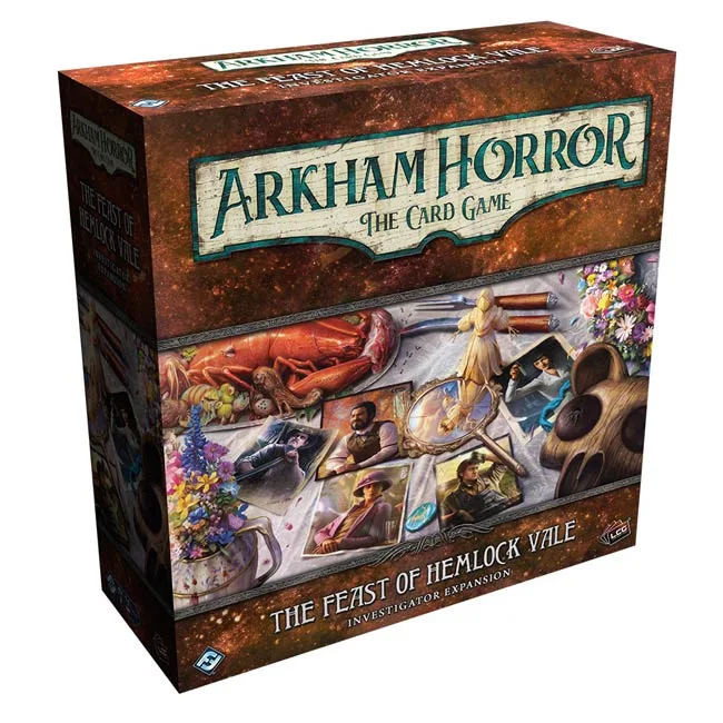 Arkham Horror The Card Game: Feast of Hemlock Investigator expansion fra Fantasy Flight Games – æske