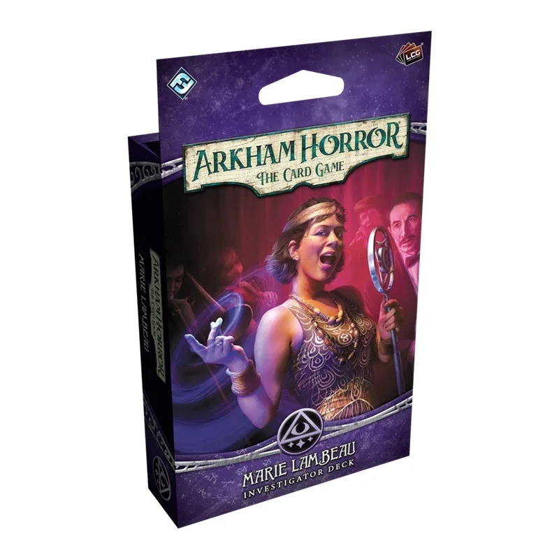 Arkham Horror The Card Game: Marie Lambeau (Investigator Deck) from Fantasy Flight Games – box
