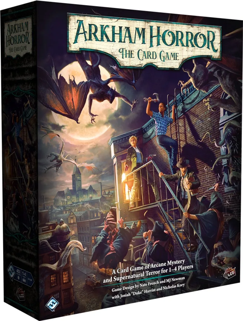 Asmodee Arkham Horror kaartspel Chapter Two kernset spel. från Fantasy Flight Games – kartong