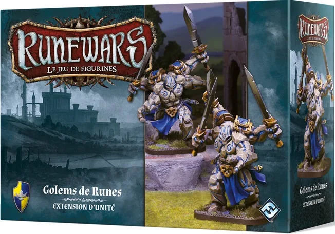 Runewars Golems de Runes - extension d'unité de Fantasy Flight Games – boîte
