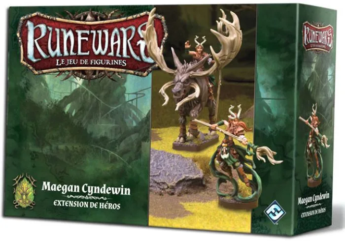 Runewars Maegan Cyndewin - extension de héros van Fantasy Flight Games – doos