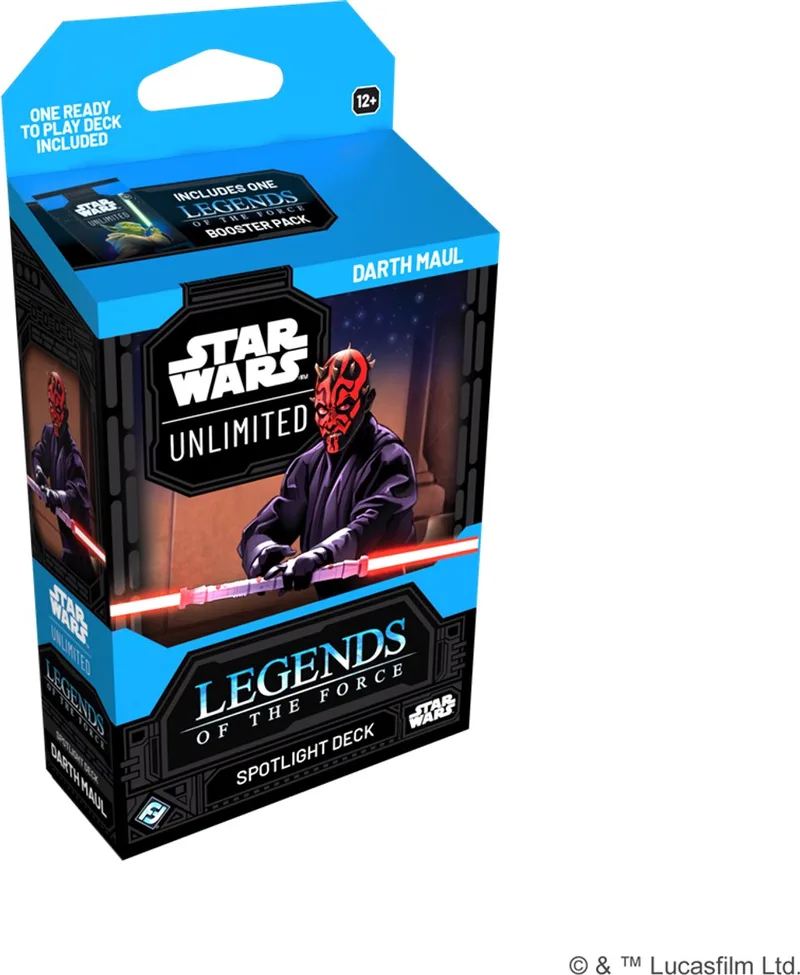 Star Wars Unlimited Legends of the Force Spotlight Deck Darth Maul fra Fantasy Flight Games – æske