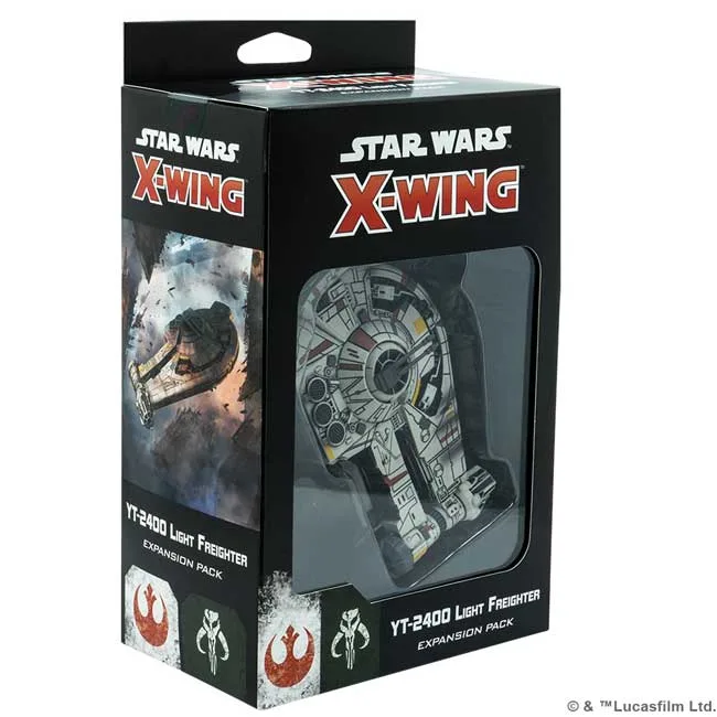 Star Wars X-Wing 2.0 YT-2400 Light Freighter de Fantasy Flight Games – boîte