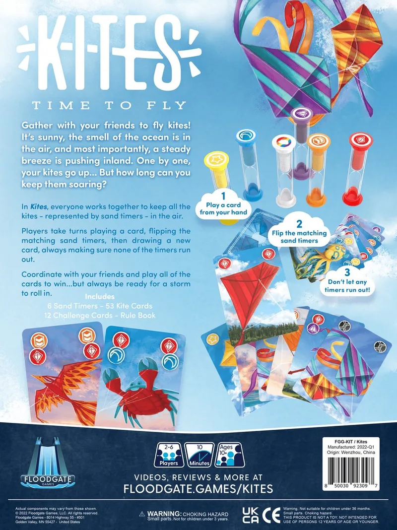 Kites - Spel - Kaartspel - Partyspel - Engelstalig de Floodgate Games – boîte