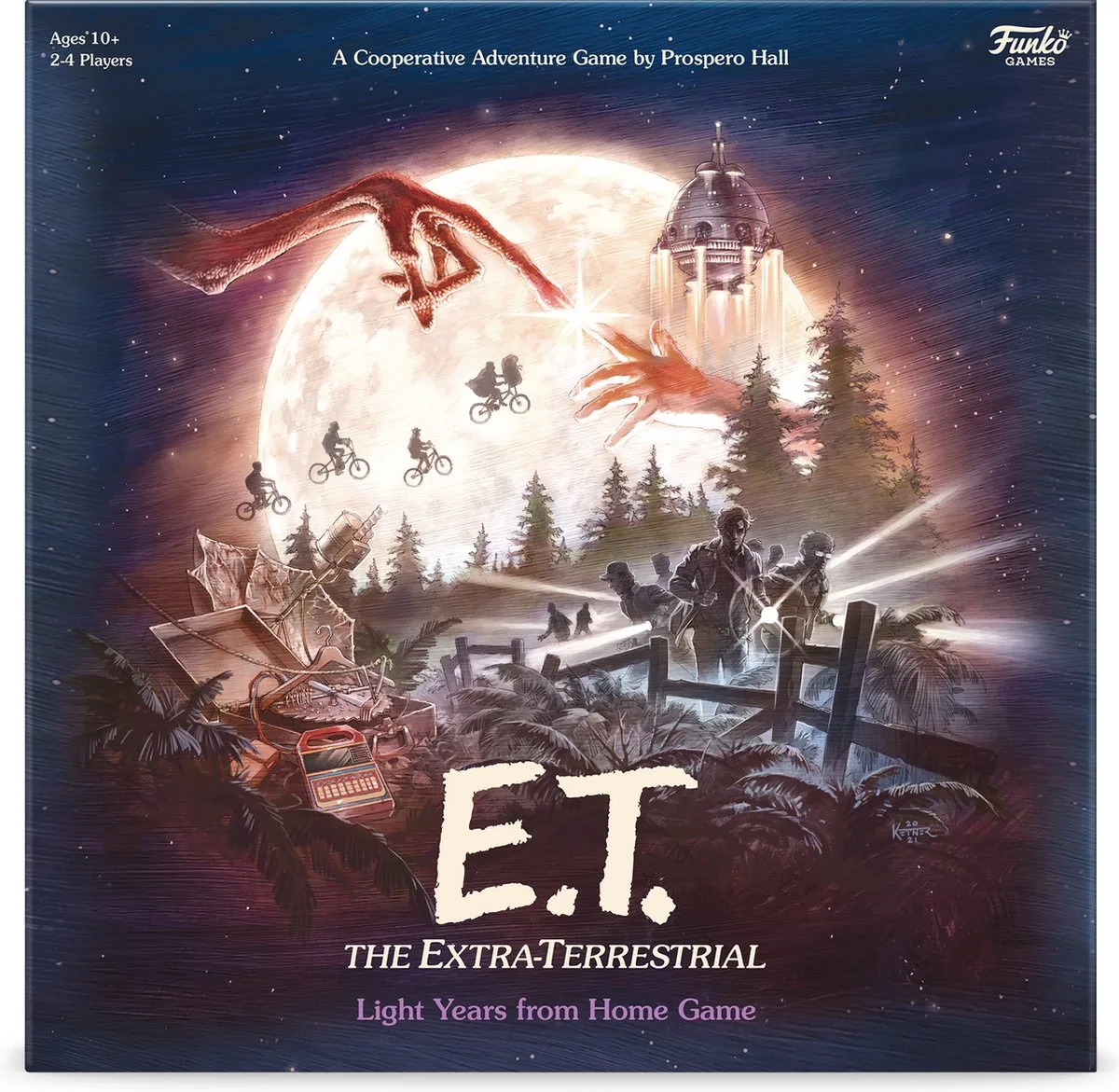 E.T. The Extra-Terrestrial Light Years from Home Bordspel *Engelse Versie* de Funko Games – boîte