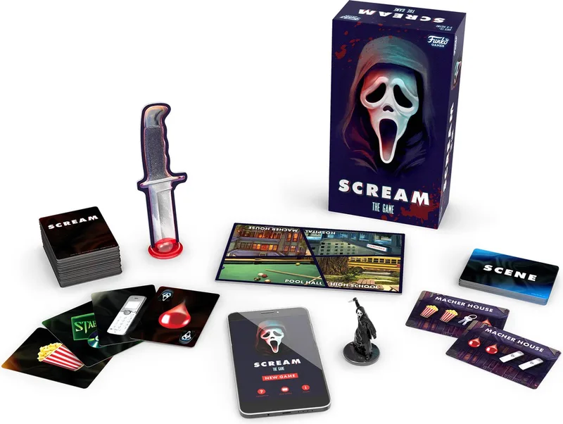 Scream The Game - Kaartspel - Partyspel - Coöperatief spel - Engelstalig - Inclusief de Scream app! de Funko Games – boîte