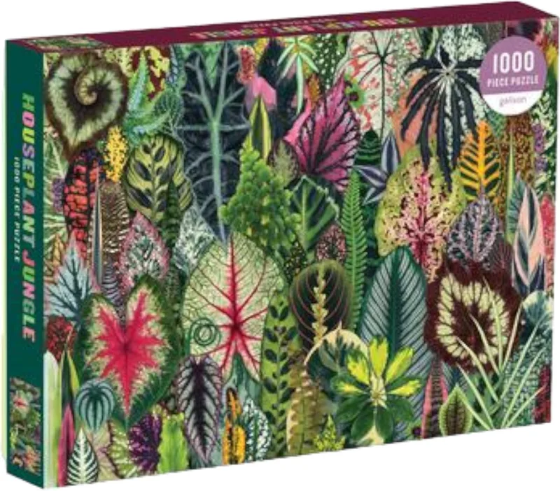 Puzzel 'Houseplant Jungle' (1000 stukjes) from Galison, Green edition – box
