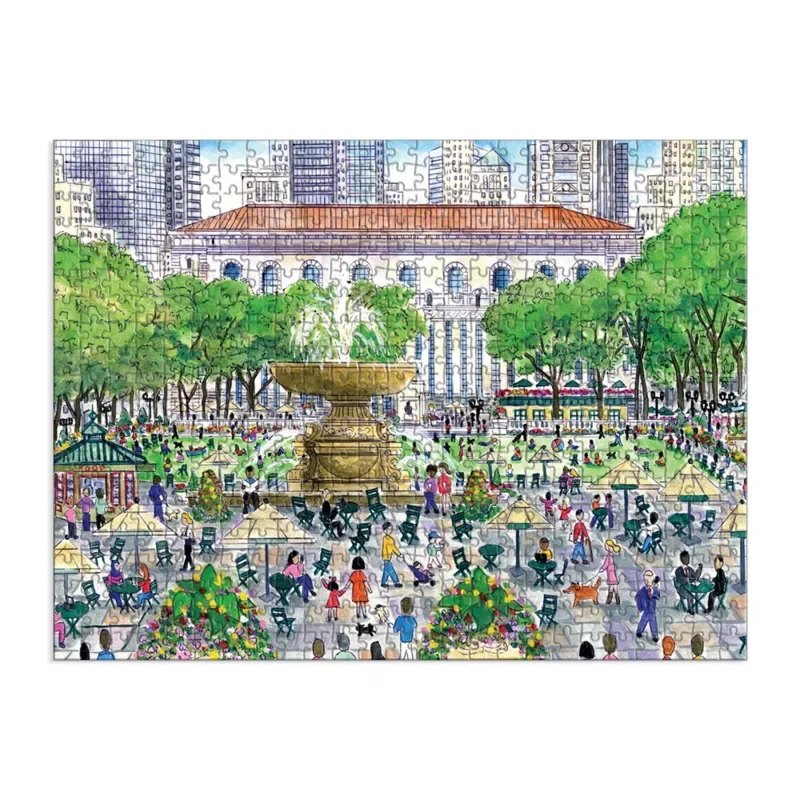 Puzzle Le Printemps à la Bbibliothèque - Puzzle Double Face de 500 Pièces - 500 à 999 pièces fra Galison – æske