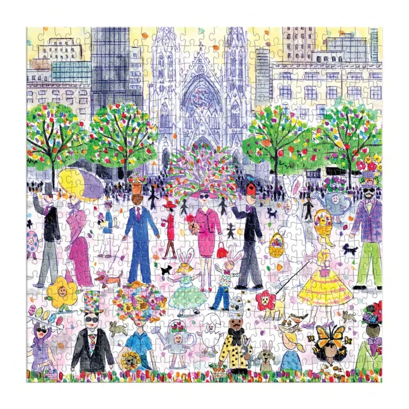 Puzzle Michael Storrings - Parade de Pâques - Puzzle de 500 Pièces - 500 à 999 pièces fra Galison – æske