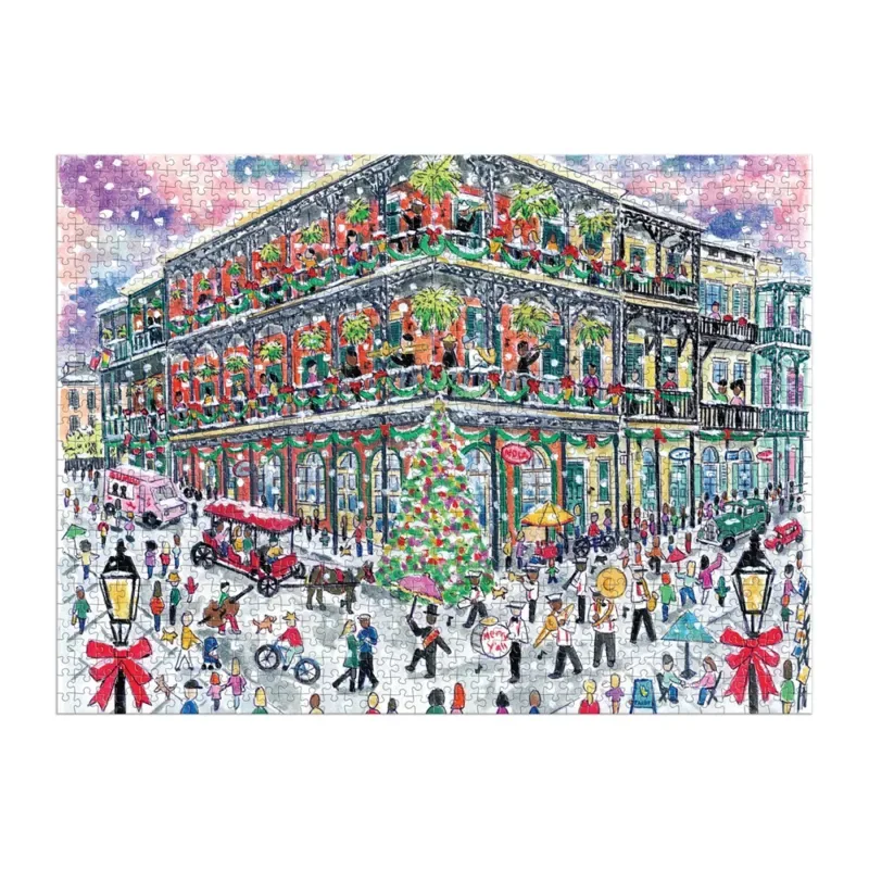 Puzzle Noël à la Nouvelle-Orléans - Puzzle 1000 Pièces avec Boîte Carrée - 1000 pièces från Galison – kartong