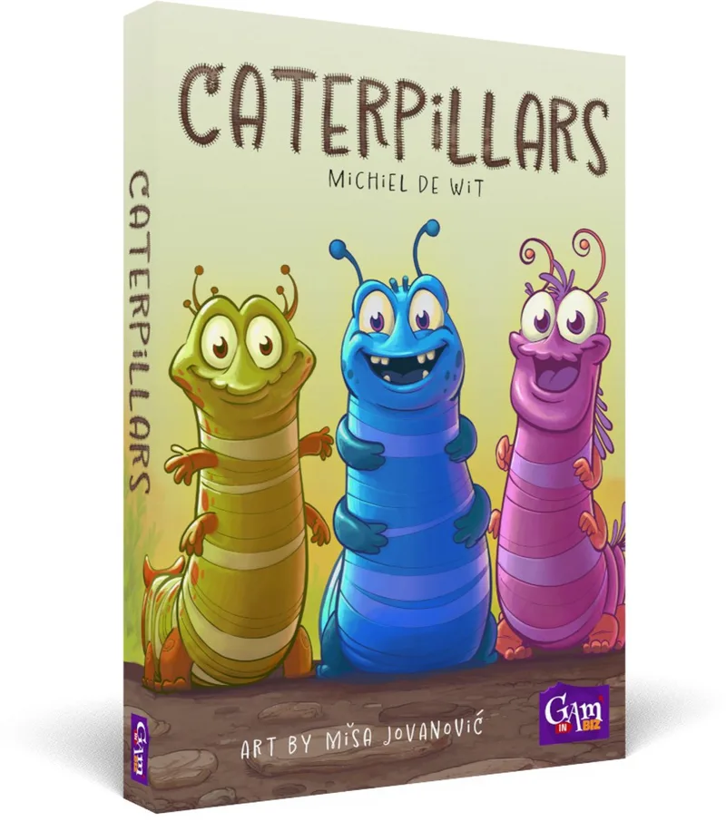 Caterpillars - Dobbelspel voor kinderen en volwassenen - Oefenen met rekenen van Gam'inBIZ, editie Groen / bruin – doos