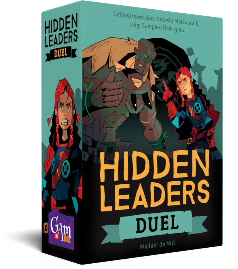 Hidden Leaders Duel - Kaartspel voor 2 spelers - Nederlands - Satoshi Matsuura - Michiel de Wit von Gam'inBIZ – Schachtel