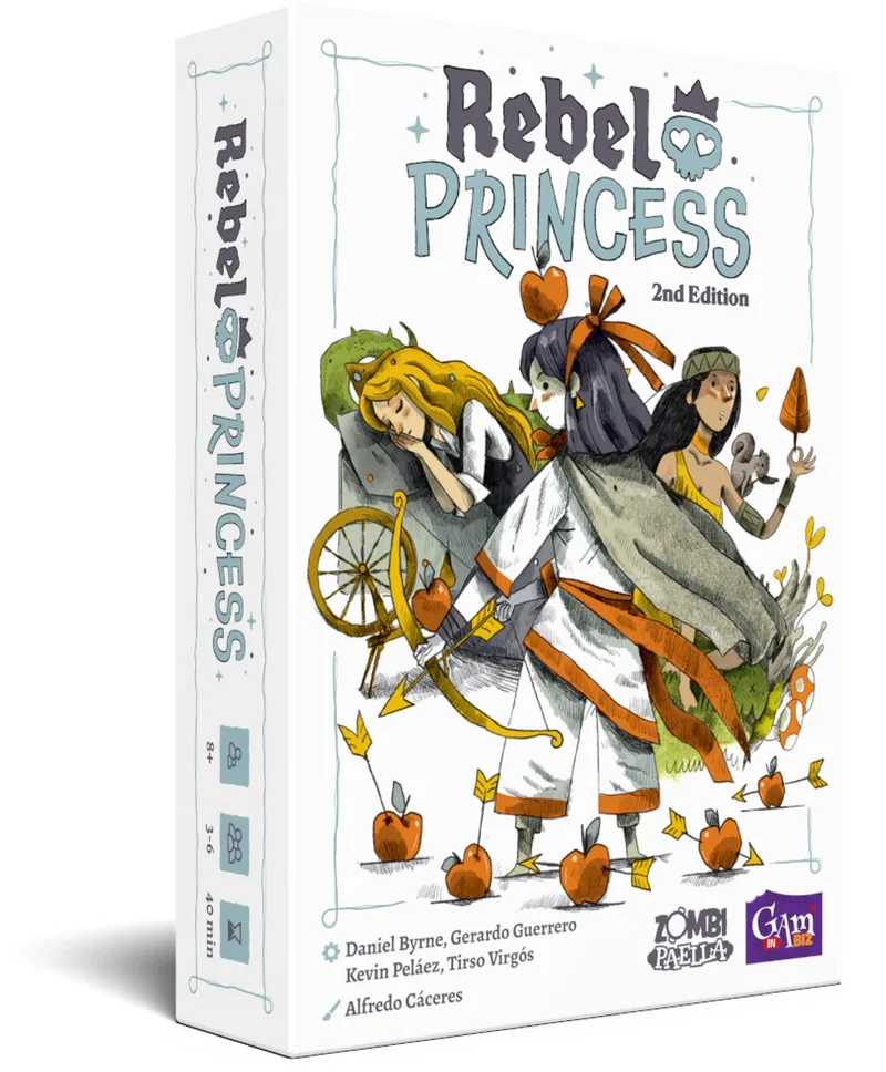Rebel Princess - 2nd Edition (NL) - Slagenspel voor 3 tot 6 spelers - Hartenjagen met een twist van Gam'inBIZ – doos